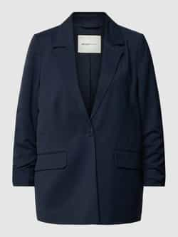 Tom Tailor Denim Korte blazer met gerimpelde mouwen en vloeiende viscose