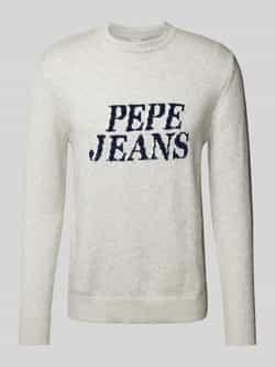 Pepe Jeans Gebreide pullover met labelstitching model 'LUKA'