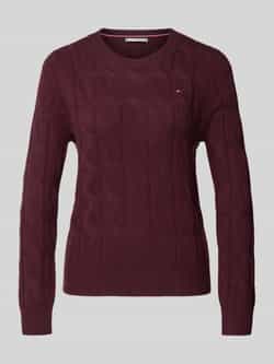 Tommy Hilfiger Regular fit gebreide pullover van pure wol