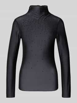 Marc Cain Shirt met lange mouwen van transparant materiaal