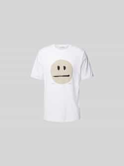 Wood T-shirt met motiefprint