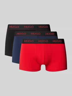 HUGO Regular fit boxershort van katoenmix in een set van 3 stuks