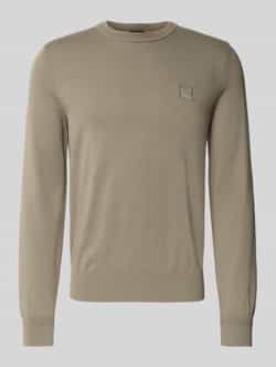 Boss Orange Regular fit pullover van een mix van katoen en kasjmier model 'KANOVANO'