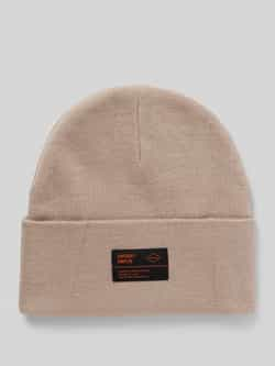 Superdry Beanie met labelpatch model 'WORKWEAR'