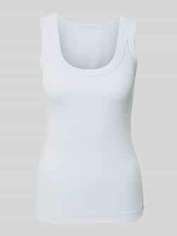 Marc Cain Tanktop met geribde boothals