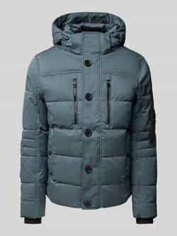 Tom Tailor Gewatteerd regular fit jack met afneembare capuchon