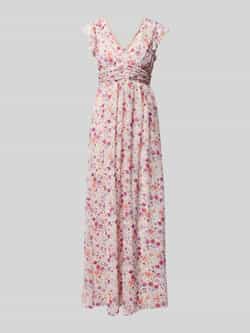Jake*s Cocktail Maxi-jurk met volants en tailleband