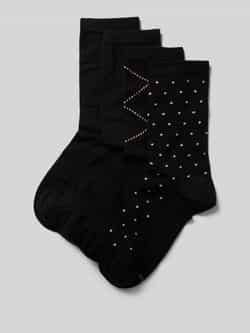 Boss Sokken met labelstitching model 'Gift' in een set van 4 paar