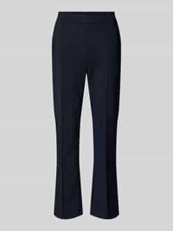 RAFFAELLO ROSSI Bootcut stoffen broek met vaste persplooien model 'MACY'