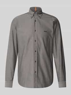 Boss Orange Regular fit vrijetijdsoverhemd met button-downkraag model 'Rickert