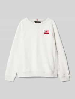TOMMY HILFIGER Jongens Truien & Vesten Hilfiger Flag Relaxed Sweatshirt Grijs