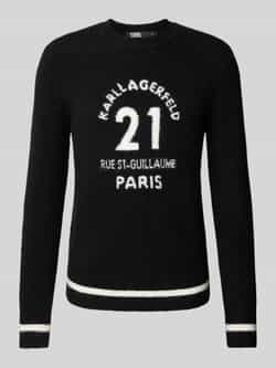Karl Lagerfeld Gebreide pullover met labeldetails