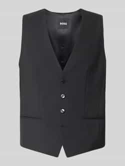 Boss Regular fit gilet van scheerwolmix