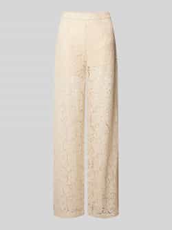 Object Wide leg stoffen broek met gehaakt kant model 'IBI'