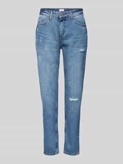 Smith and Soul Baggy fit jeans in een destroyed-look
