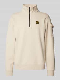 PME LEGEND Heren Truien & Vesten Half Zip Collar Interlock Jersey Beige