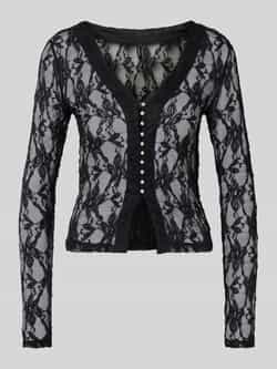 Only Slim fit shirt met lange mouwen in semi-transparante look model 'ALBA'