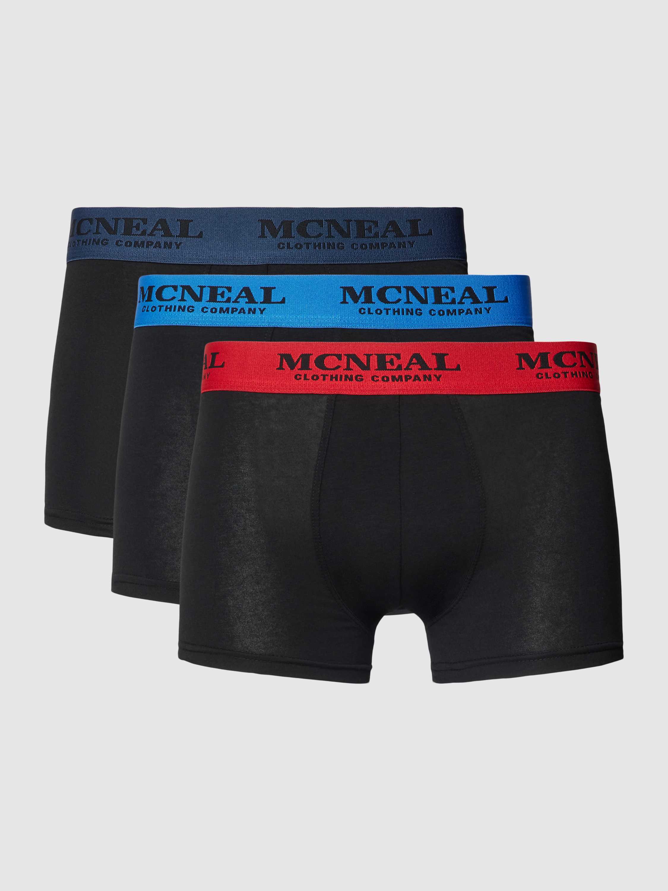 MCNEAL Boxershort met elastische band met logo in een set van 3 stuks