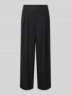 Kaffe Zwarte Kamille Wijde Pijp Geknipte Broek Black Dames