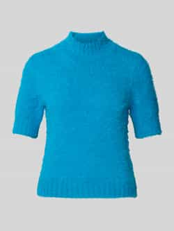 Marc Cain Gebreide pullover met opstaande kraag en 1 2-mouwen