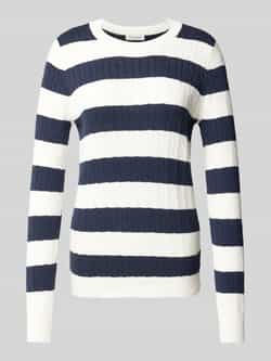 Christian Berg Woman Gebreide pullover met kabelpatroon