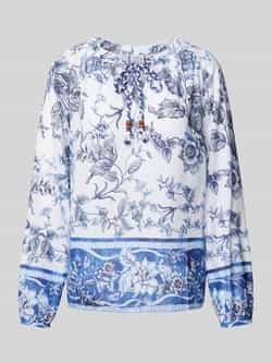 Emily Van den Bergh Regular fit blouse met druppelvormige hals