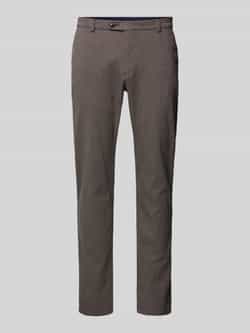 Bugatti Modern fit stoffen broek met Franse steekzakken