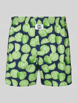 Deal Boxershort met labeldetail model 'Limiette'