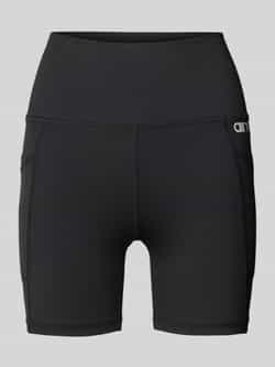 AIMN Skinny fit fietsbroek met labelprint