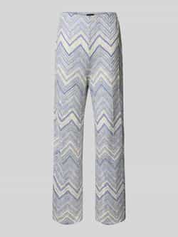 S.Oliver BLACK LABEL Wide leg gebreide broek van gebreide jersey