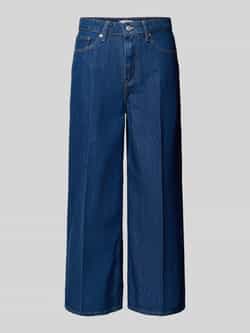 Tommy Hilfiger Wijde jeans WIDE LEG HW LOU met logo-badge met nagels met persplooien