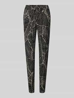 Kaffe Slim fit stoffen broek met structuurmotief model 'marita'