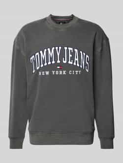 Tommy Jeans Relaxed fit sweatshirt met labelstitching