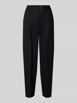 CAMBIO Broek met persplooien en met wol Model 'ELAINE PLEAT'