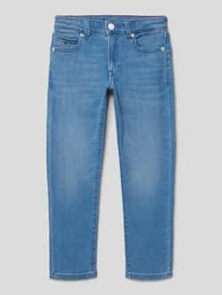 Tommy Hilfiger Teens Slim fit jeans met labeldetail