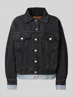 Levi's Denim jack met platte kraag model '90s TRUCKER DOUBLE'