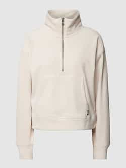 DKNY PERFORMANCE Sweatshirt met korte ritssluiting model 'TECH VELOUR'