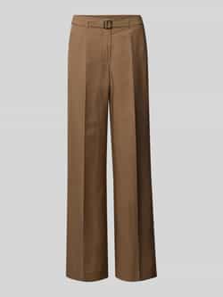 RAFFAELLO ROSSI Broek van een mix van viscose en linnen model 'ANAIS'