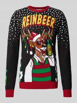 Lindbergh Kersttrui met labelstitching