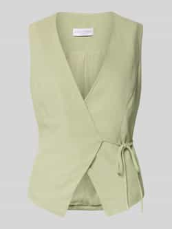 LeGer by Lena Gercke Gilet van viscose met V-hals model 'Emelie'