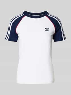 adidas Originals Slim fit T-shirt met labelstitching