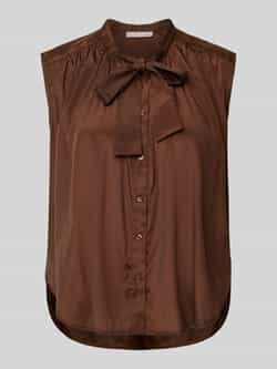 Christian Berg Woman Selection Blousetop met strik en knoopsluiting