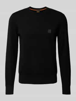 Boss Orange Gebreide pullover met ronde hals model 'Kanovano'