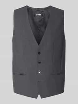 Boss Regular fit gilet van scheerwolmix