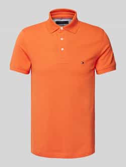 Tommy Hilfiger Slim fit poloshirt van een mix van katoen en elastaan