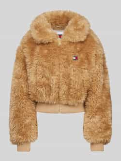 Tommy Jeans Beige Shearling Bontjas Dames Herfst Winter Yellow Dames