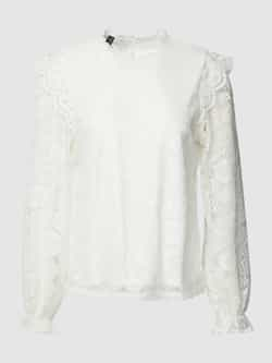 Pieces Blouse met gehaakt kant model 'COLLINE'