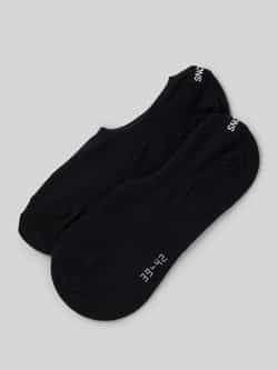 Snocks Kousenvoetjes met labelprint in een set van 2 paar