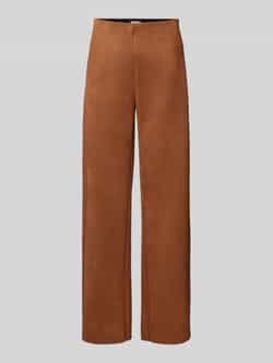 Christian Berg Woman Baggy fit stoffen broek in leerlook