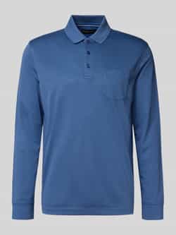 Bugatti Poloshirt met labelstitching